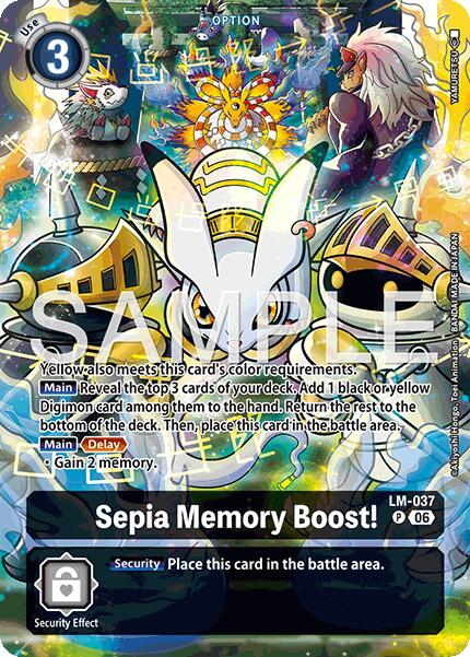 Sepia Memory Boost! [LM-037] (Alternate Art) [Starter Deck: Beatbreak]