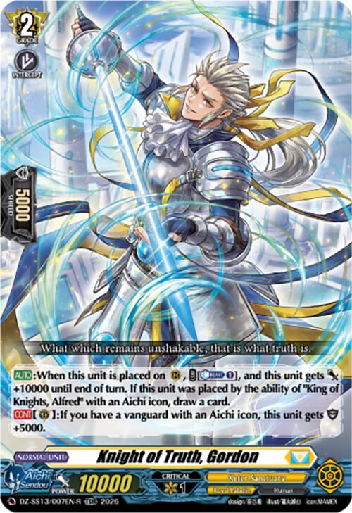 Knight of Truth, Gordon (TDR) (DZ-SS13/007EN-R) [Blaster Blade Start Deck]