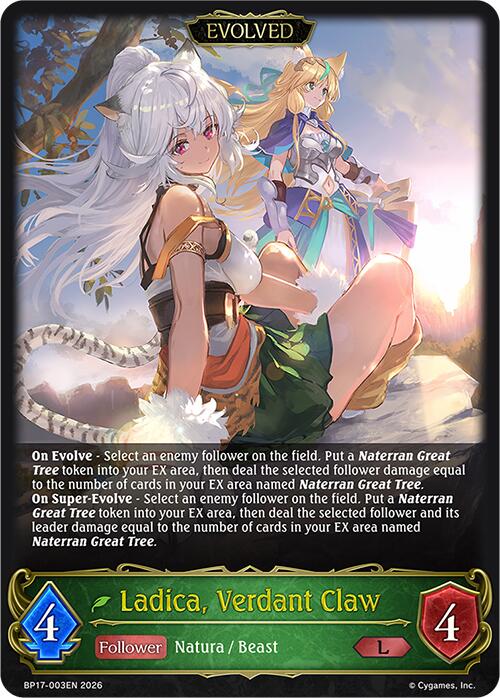 Ladica, Verdant Claw (Evolved) (BP17-003EN) [Convergent Destinies]