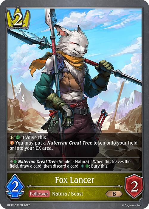 Fox Lancer (BP17-031EN) [Convergent Destinies]