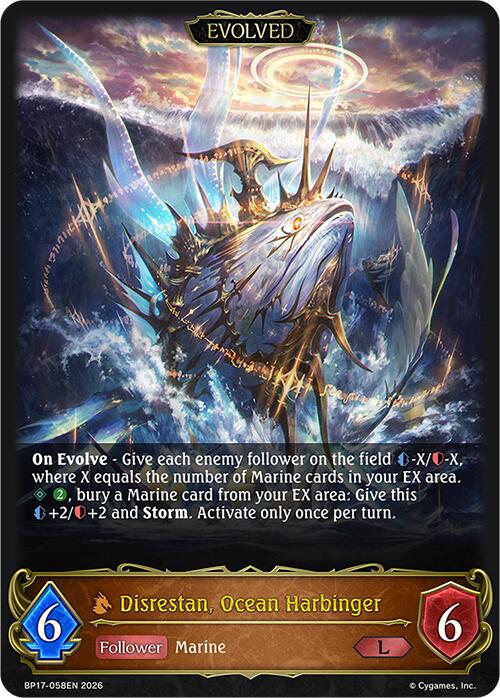 Disrestan, Ocean Harbinger (Evolved) (BP17-058EN) [Convergent Destinies]