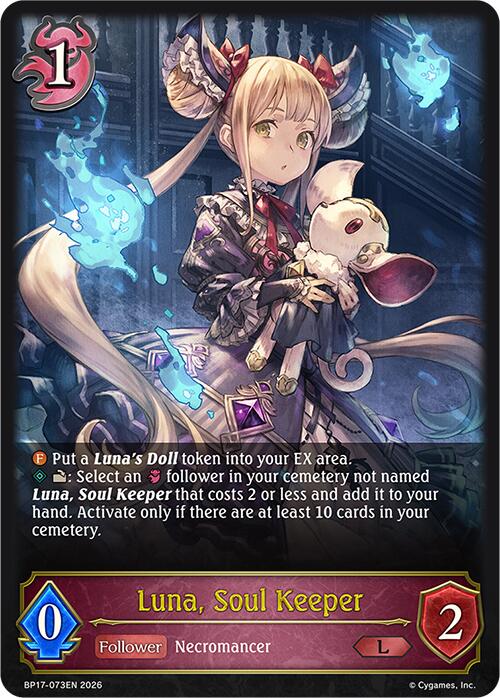 Luna, Soul Keeper (BP17-073EN) [Convergent Destinies]