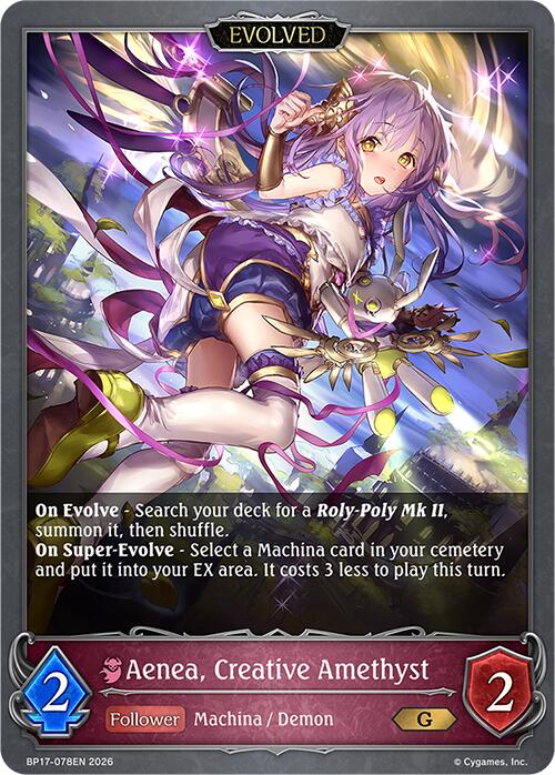 Aenea, Creative Amethyst (Evolved) (BP17-078EN) [Convergent Destinies]