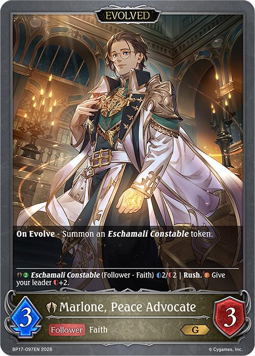 Marlone, Peace Advocate (Evolved) (BP17-097EN) [Convergent Destinies]