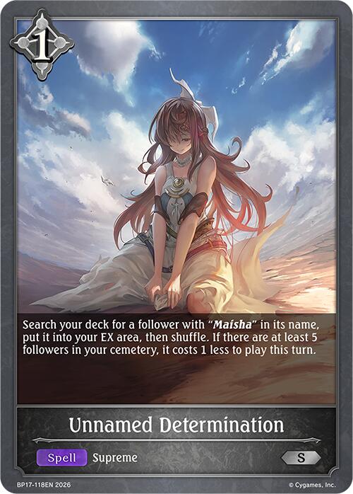 Unnamed Determination (BP17-118EN) [Convergent Destinies]
