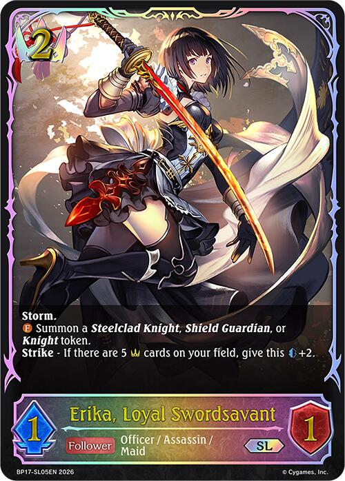 Erika, Loyal Swordsavant (BP17-SL05EN) [Convergent Destinies]