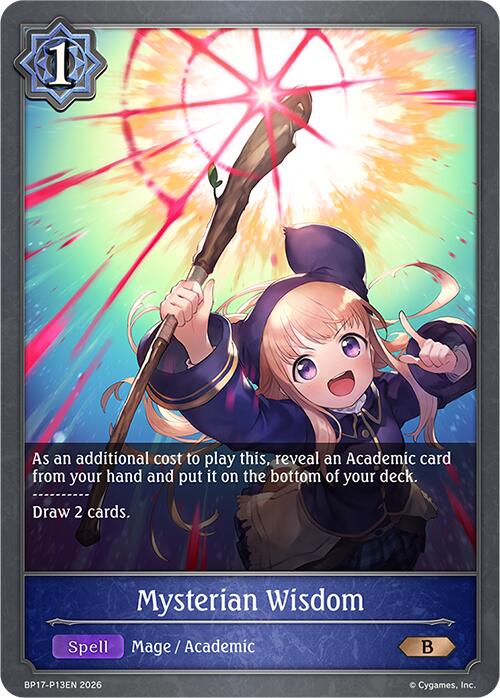 Mysterian Wisdom - P13EN (Foil) (BP17-P13EN) [Convergent Destinies]