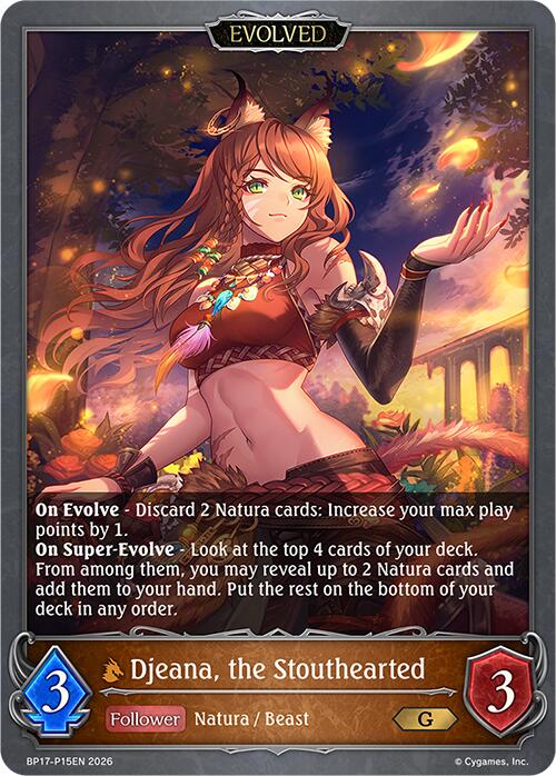 Djeana, the Stouthearted (Evolved) - P15EN (Foil) (BP17-P15EN) [Convergent Destinies]