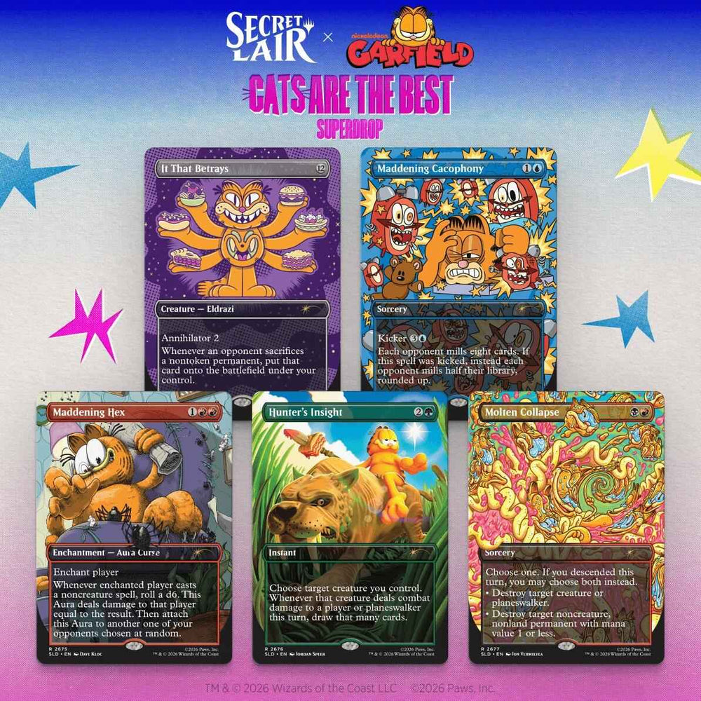 Secret Lair Drop: Secret Lair x Garfield: Our Only Thought Is To Entertain You - Non-Foil Edition [SLD]