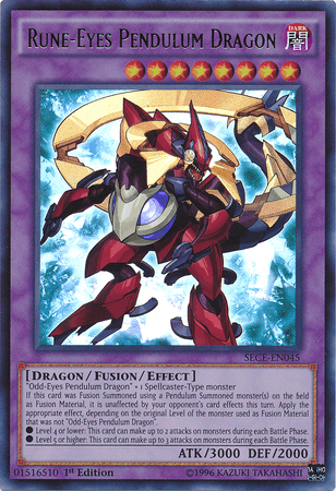 Rune-Eyes Pendulum Dragon [SECE-EN045] Ultra Rare (ONLINE ORDER ONLY)