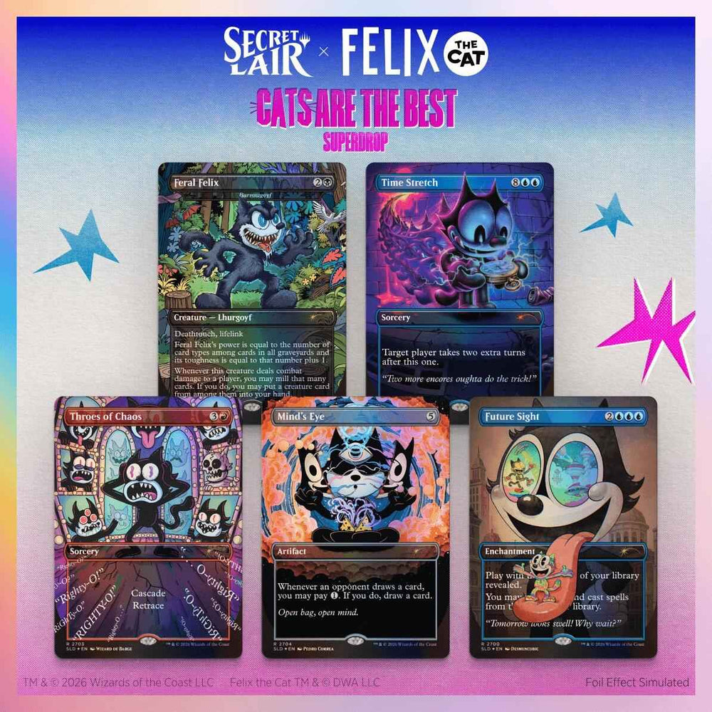 Secret Lair Drop: Secret Lair x Felix the Cat: Magic Bag of Tricks - Traditional Foil Edition [SLD]