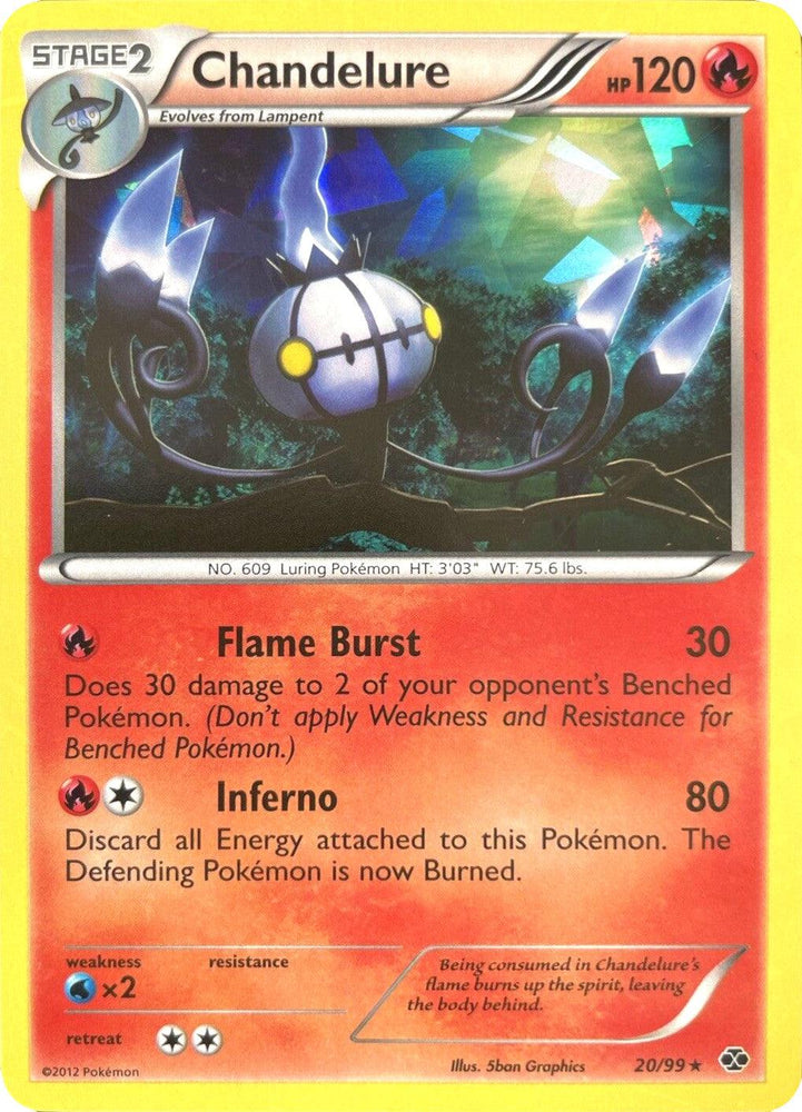 Chandelure (20/99) (Cracked Ice Holo) [Black & White: Next Destinies] (Online Only)