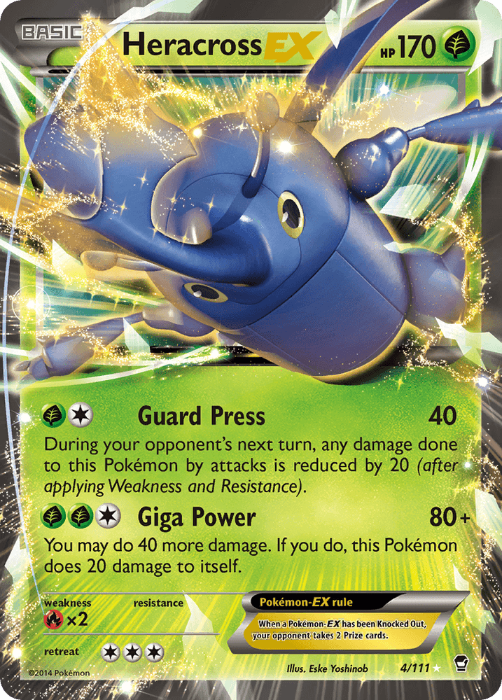 Heracross EX (4/111) [XY: Furious Fists] (Online Only)