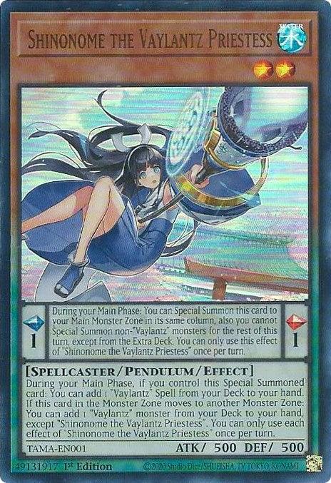 Shinonome the Vaylantz Priestess [TAMA-EN001] Ultra Rare (ONLINE ORDER ONLY)