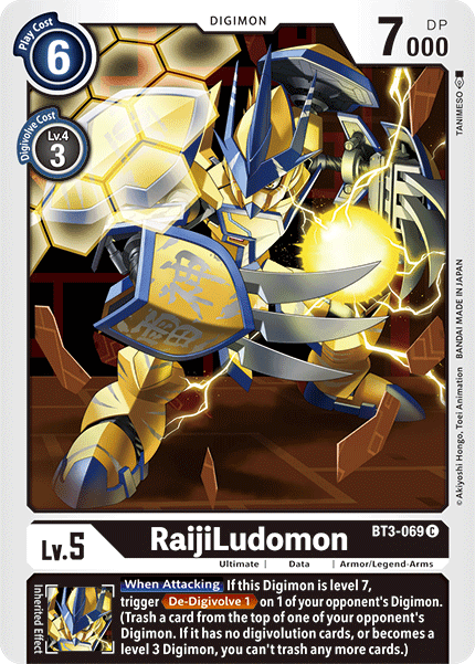 RaijiLudomon [BT3-069] [Release Special Booster Ver.1.5] (ONLINE ORDER ONLY)