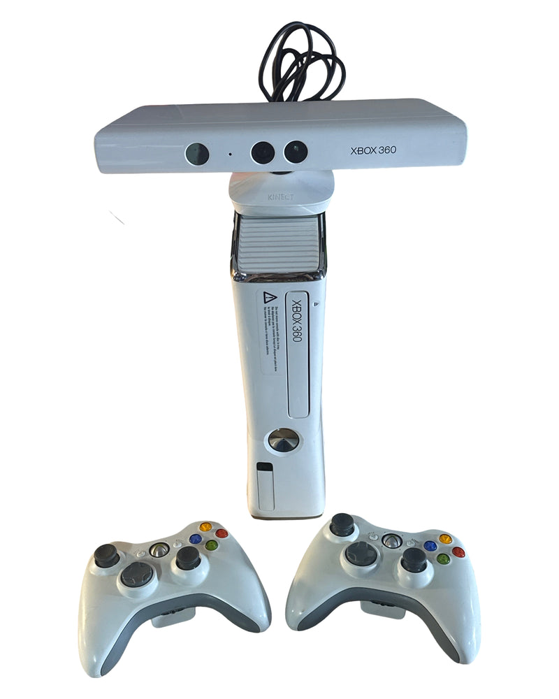 Xbox 360 Slim 4GB White Kinect Bundle - Xbox 360