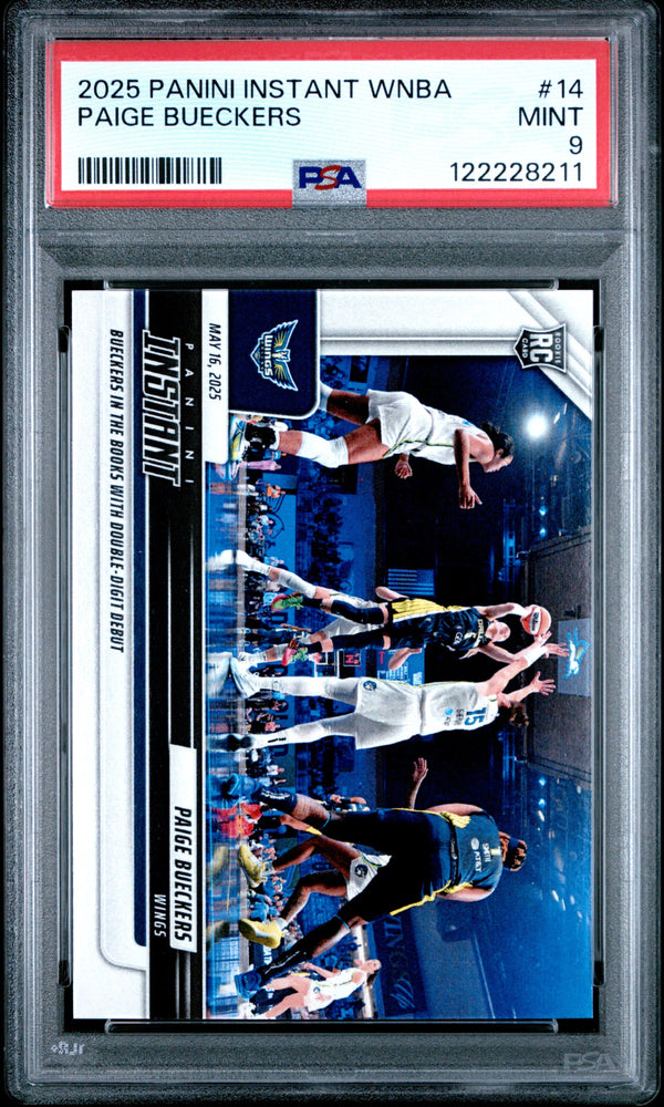 Graded 2025 Panini Instant Paige Bueckers #14 Rookie RC Basketball Card PSA 9 Mint (ONLINE ORDER ONLY)