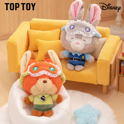 [In Stock] MINISO Disney Squinting Sleepwear Series Plush Keychains Gift Blind Box (ONLINE ORDER ONLY)