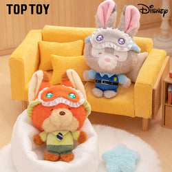 [In Stock] MINISO Disney Squinting Sleepwear Series Plush Keychains Gift Blind Box (ONLINE ORDER ONLY)