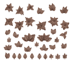 AK Interactive Basing Bits: Forest Leaves (35 Pieces)