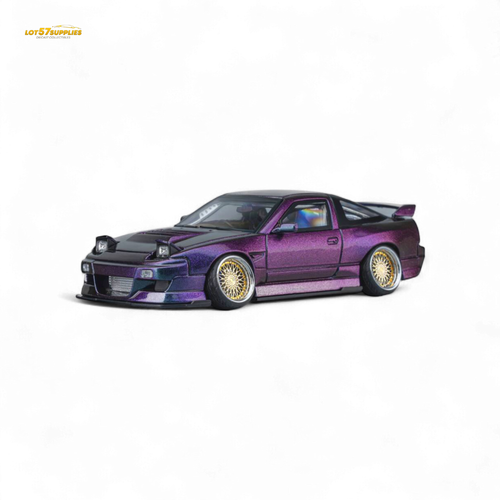 MicroTurbo Custom 180SX Spirit Rei - Purple Chameleon GMHS 2025 Special Edition 1:64 (ONLINE ORDER ONLY)