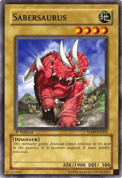 Sabersaurus [SD09-EN003] Common (ONLINE ORDER ONLY)