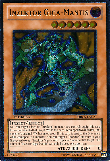 Inzektor Giga-Mantis [ORCS-EN021] Ultimate Rare (ONLINE ORDER ONLY)