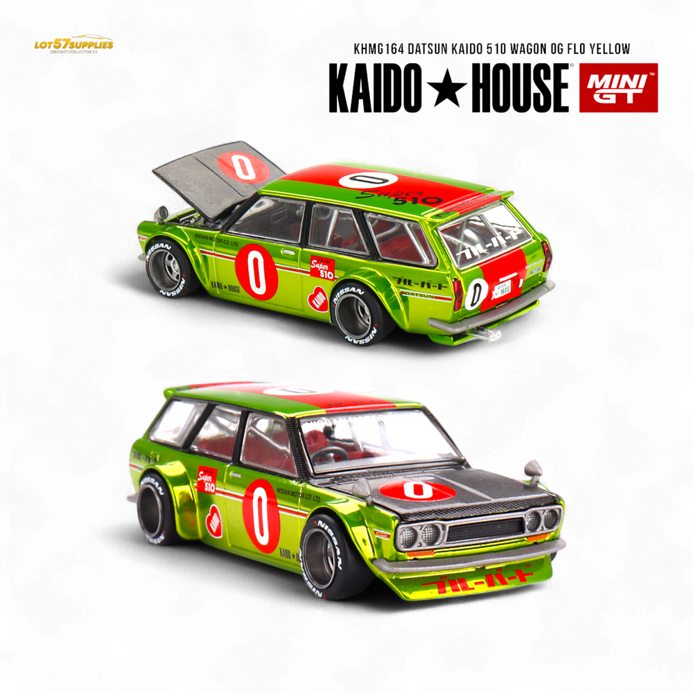 Mini-GT Datsun KAIDO 510 Wagon OG Ho Yellow - 1:64 (ONLINE ORDER ONLY)
