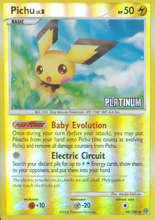 Pichu (45/100) [Burger King Promos: 2009 Collection] (Online Only)