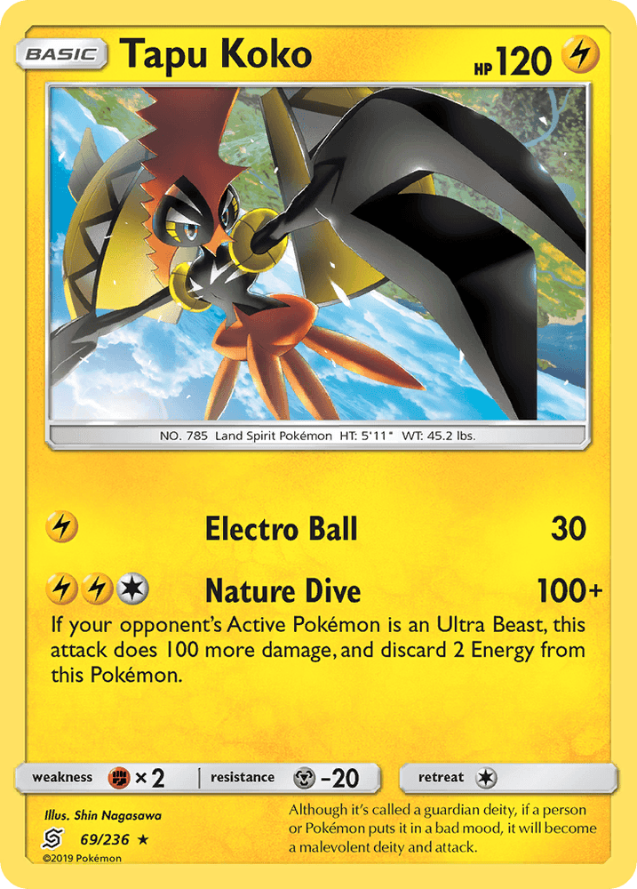 Tapu Koko (69/236) [Sun & Moon: Unified Minds] (Online Only)