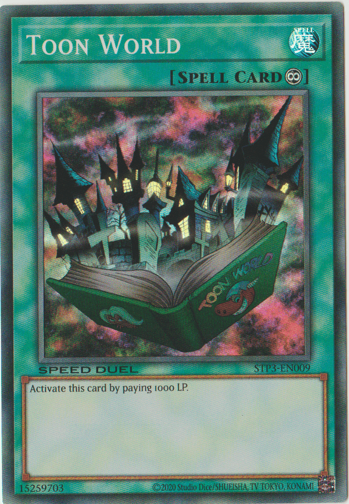 Toon World [STP3-EN009] Super Rare (ONLINE ORDER ONLY)