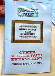 Deluxe Cross Stitch Kit – “Don’t Be A Dick” Funny Beginner-Friendly Pattern (ONLINE ORDER ONLY)