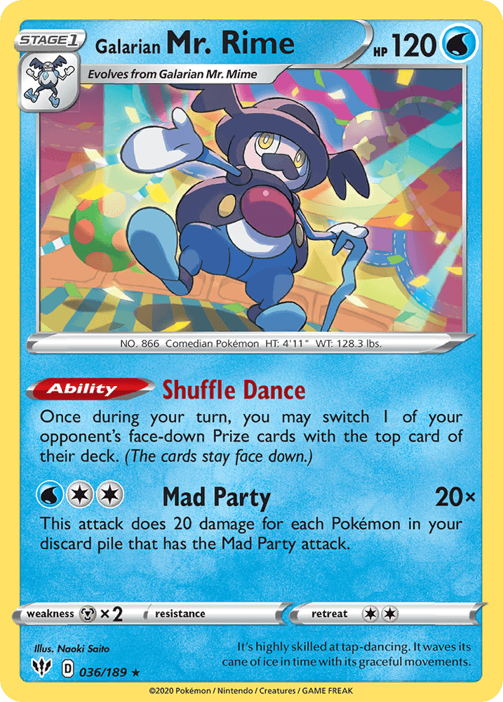 Galarian Mr. Rime (036/189) [Sword & Shield: Darkness Ablaze] (Online Only)
