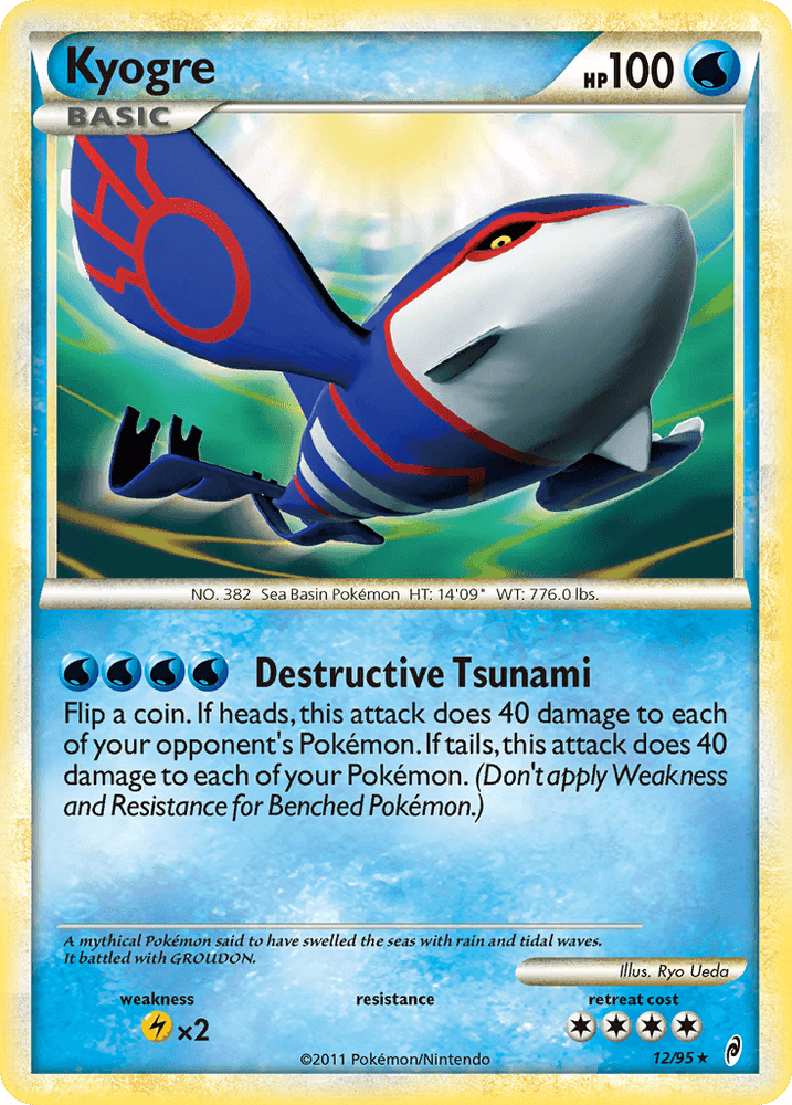 Kyogre (12/95) [HeartGold & SoulSilver: Call of Legends] (Online Only)