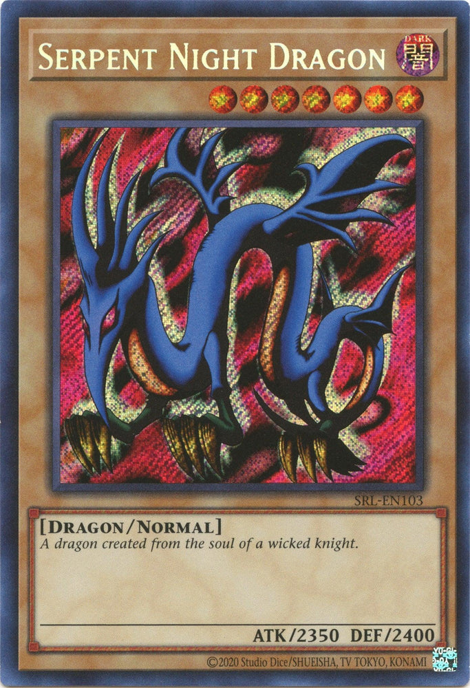 Serpent Night Dragon (25th Anniversary) [SRL-EN103] Secret Rare (ONLINE ORDER ONLY)
