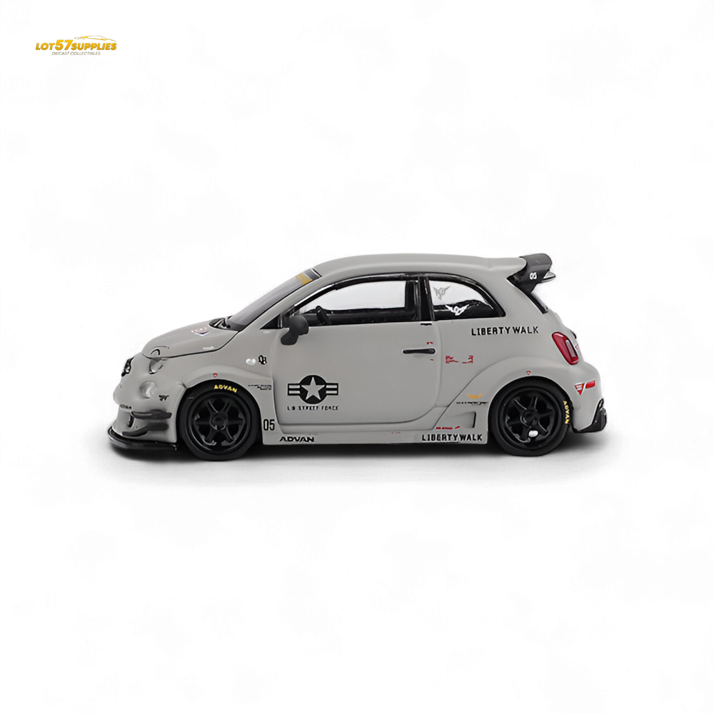 Mini-GT Abarth 595 LB-WORKS x Abas Works Grey MGT00995 1:64 (ONLINE ORDER ONLY)