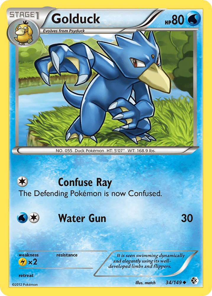 Golduck (34/149) [Black & White: Boundaries Crossed] (Online Only)