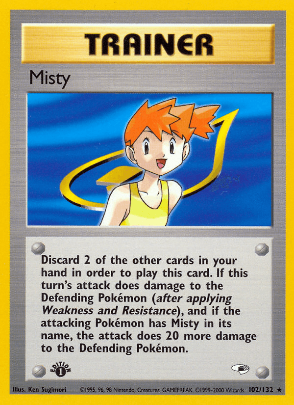 Misty (102/132) [Gym Heroes 1st Edition] (Online Only)