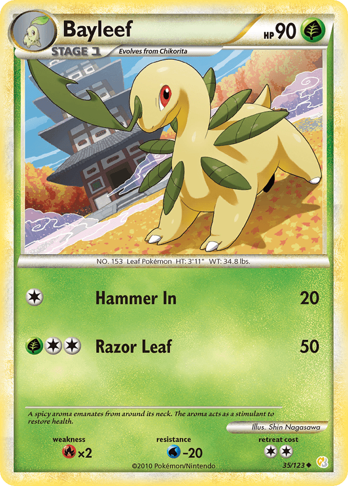 Bayleef (35/123) [HeartGold & SoulSilver: Base Set] (Online Only)
