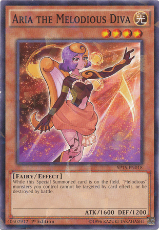 Aria the Melodious Diva [SP15-EN018] Shatterfoil Rare (ONLINE ORDER ONLY)
