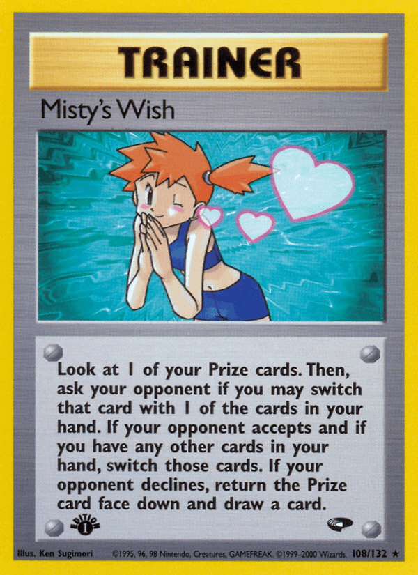 Misty's Wish (108/132) [Gym Challenge 1st Edition] (Online Only)