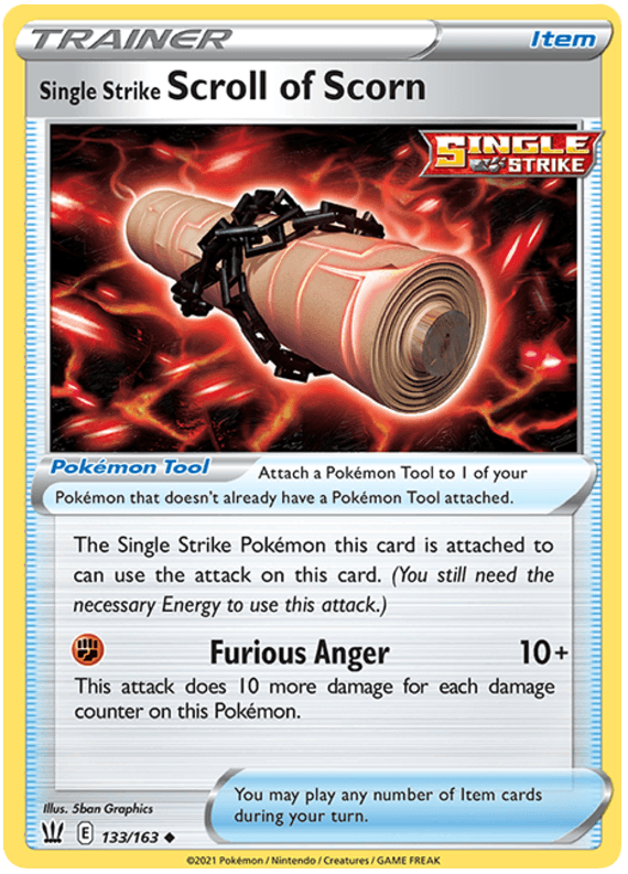 Single Strike Scroll of Scorn (133/163) [Sword & Shield: Battle Styles] (Online Only)