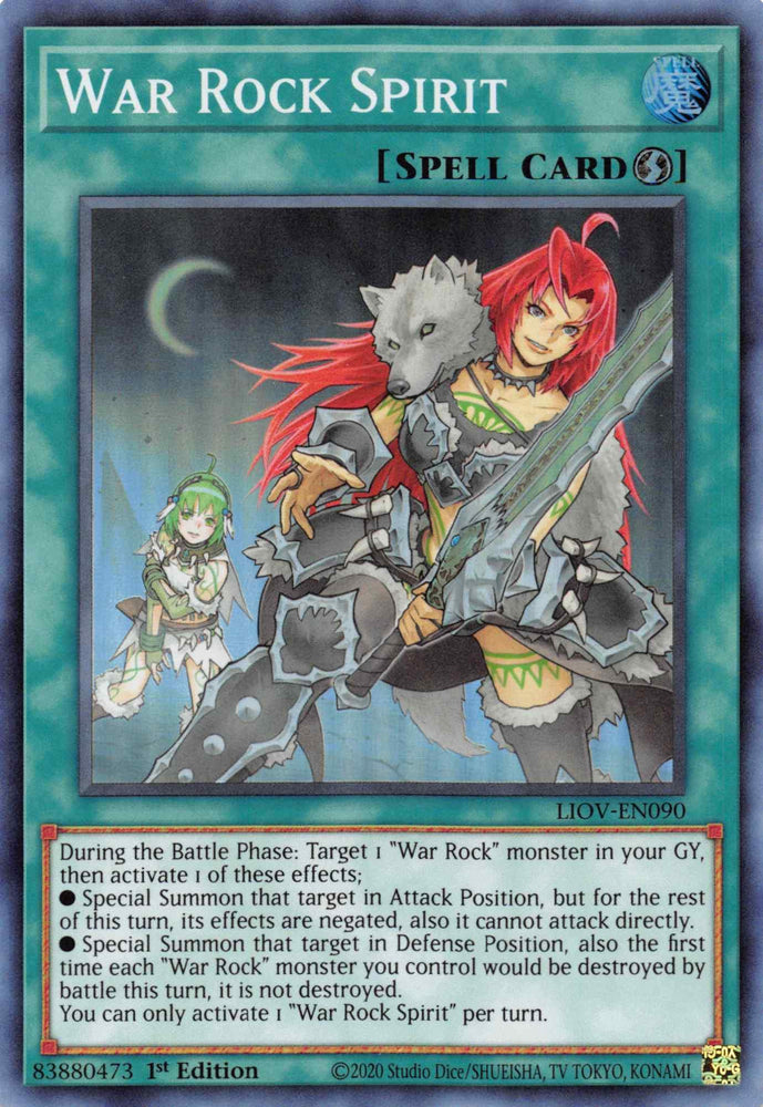 War Rock Spirit [LIOV-EN090] Super Rare (ONLINE ORDER ONLY)