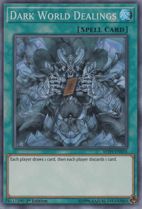 Dark World Dealings [MYFI-EN054] Super Rare (ONLINE ORDER ONLY)