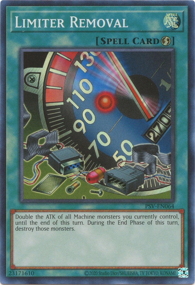 Limiter Removal (25th Anniversary) [PSV-EN064] Super Rare (ONLINE ORDER ONLY)
