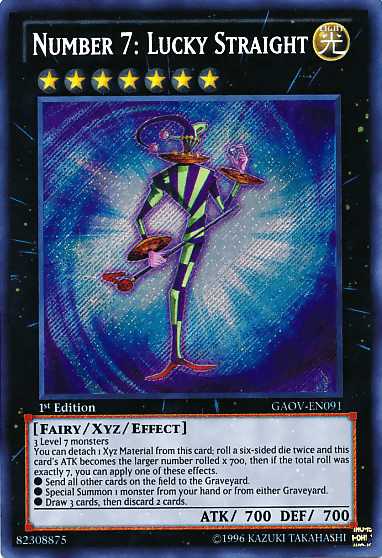 Number 7: Lucky Straight [GAOV-EN091] Secret Rare (ONLINE ORDER ONLY)