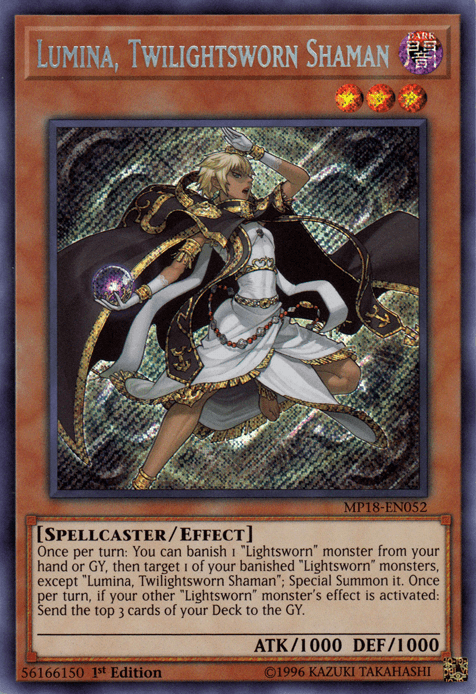 Lumina, Twilightsworn Shaman [MP18-EN052] Secret Rare (ONLINE ORDER ONLY)