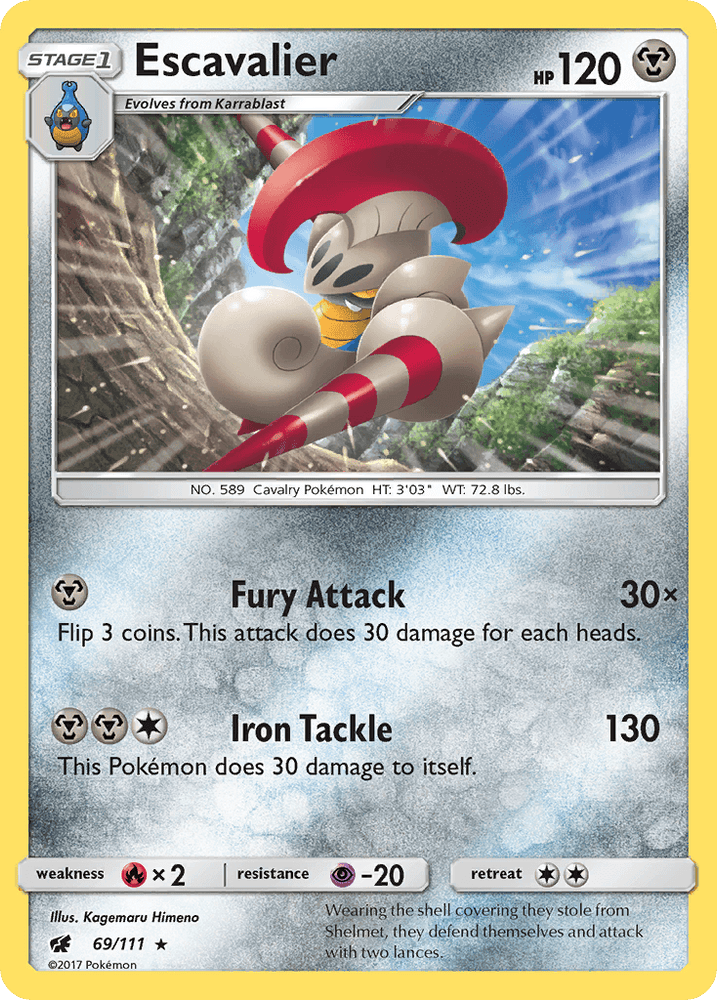 Escavalier (69/111) [Sun & Moon: Crimson Invasion] (Online Only)
