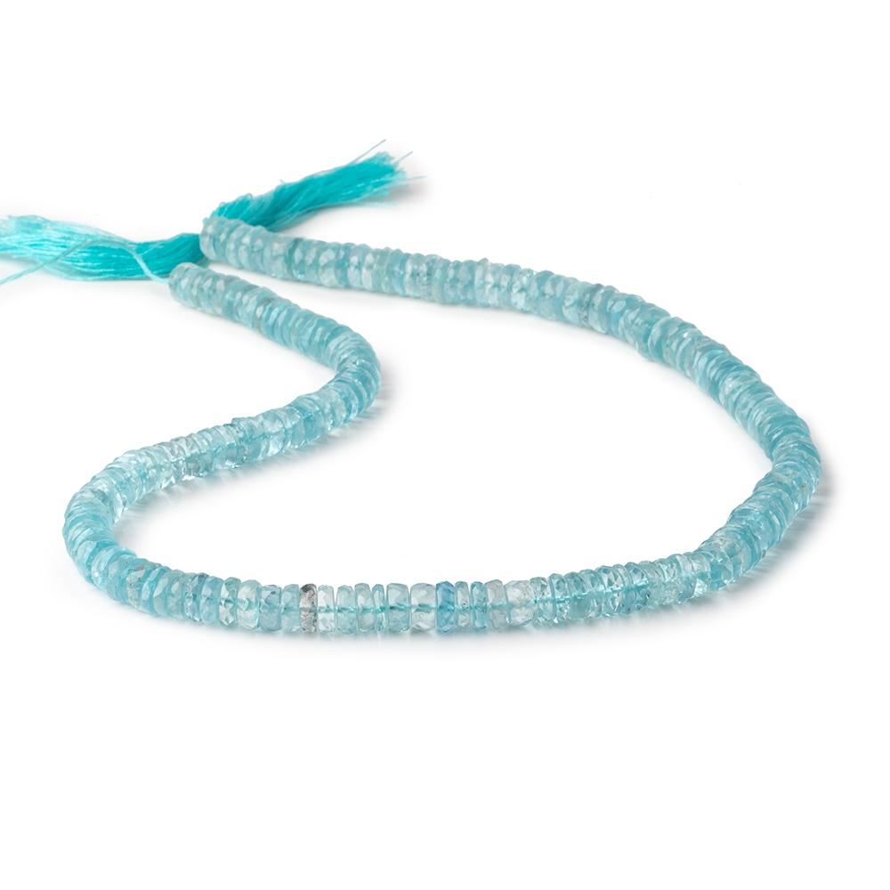 6mm - 6.5mm Aquamarine Faceted Heshi beads 15.25 inch 179 pieces (ONLINE ORDER ONLY)