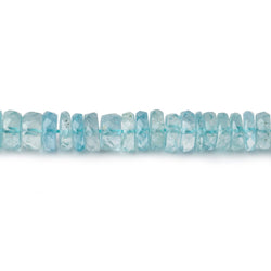 6mm - 6.5mm Aquamarine Faceted Heshi beads 15.25 inch 179 pieces (ONLINE ORDER ONLY)